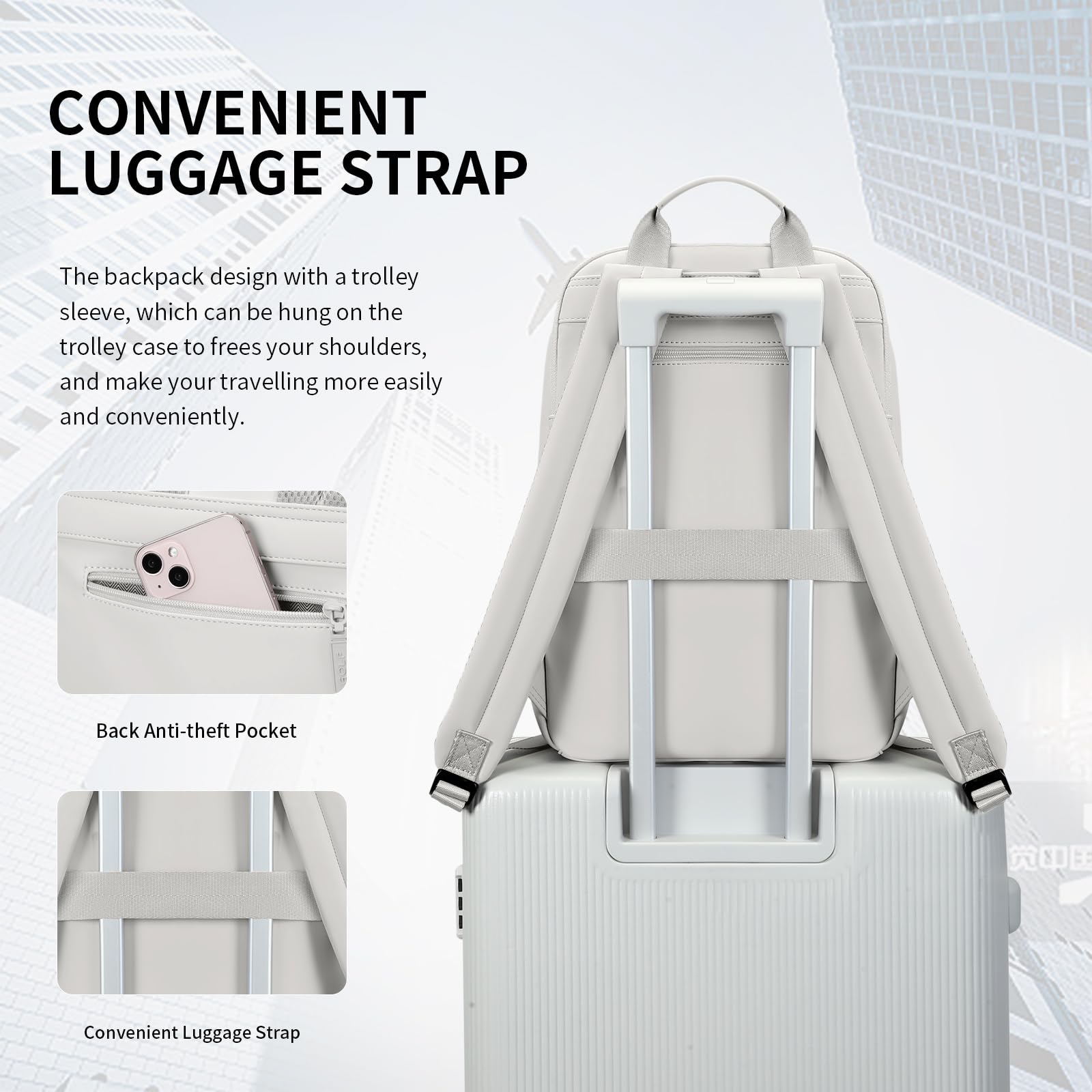 GOLF SUPAGS Zaino per Laptop per Donna Zaino Casual da Lavoro Viaggio per Insegnante Dottore Infermiera Borsa per Laptop