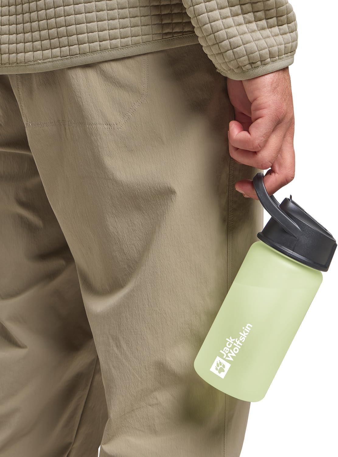 Jack Wolfskin Unisex - Adult Saima Straw 0.5L Drinking Bottle, Cool Matcha, Normal