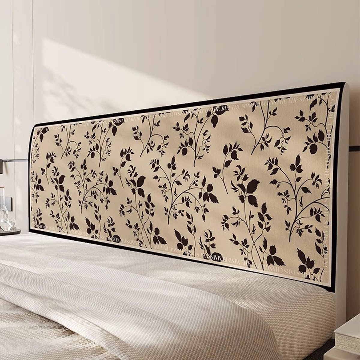 Headboard Covers, Elastic Headboard Slipcover,Bright Colored Floral Pattern Headboard Protective Cover, Furniture Dust Protector Cover(Size:120CM,Color:C)