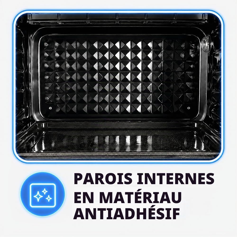 Tognana Iridea, Four électrique ventilé avec parois intérieures en matériau antiadhésif, Vert Sauge