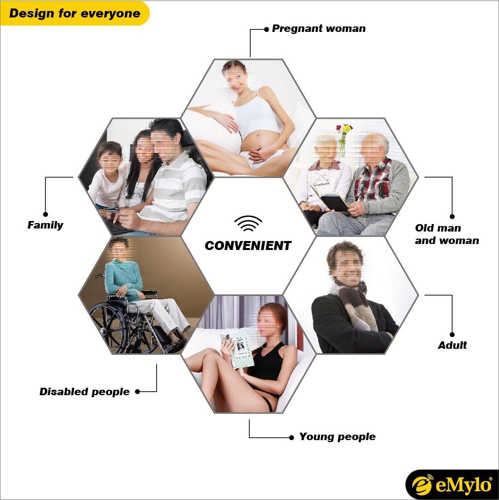 eMylo DC 12V Wireless Remote Control Momentary Light Switch 16CH 433Mhz RF Relay Receiver with Transmitter