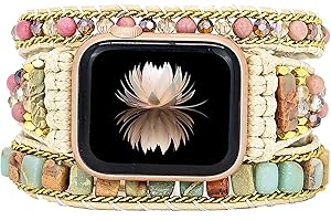 Handmade Boho Beaded Apple Watch Band, Perfect for Women on Birthdays or Holidays