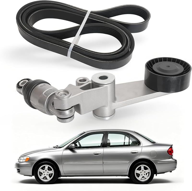 Kit de tensionador da correia serpentina JAVOUKA para Toyota Celica 1.8L 2003–2005 – Conjunto