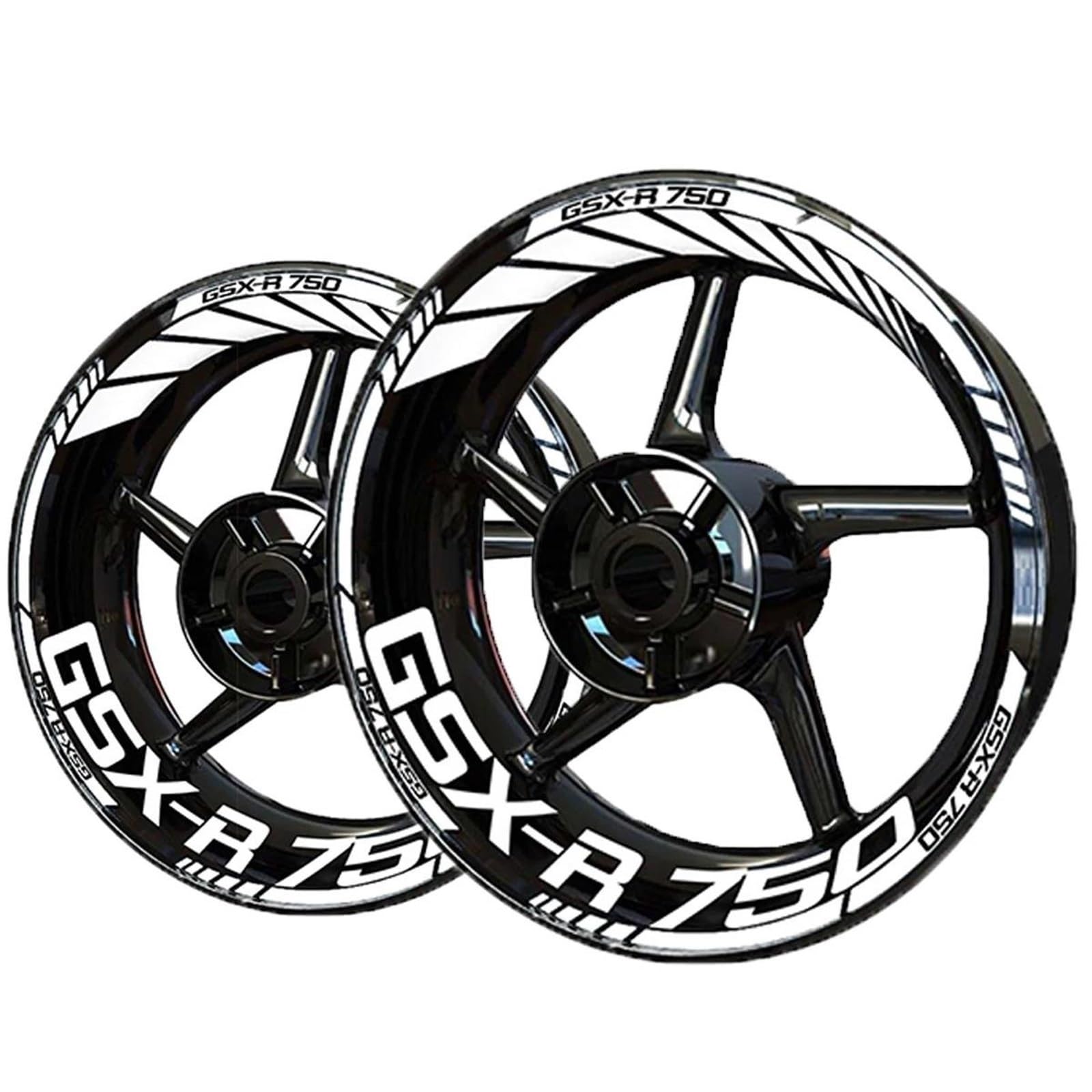 Wheel Stickers Motorcycle Rim Reflective Sticker for Suzuki GSX-R750 GSX-R 750 GSXR750 GSXR Wheel Hub Decals Waterproof Strips Stickers Rim Reflective Decal