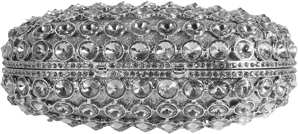 Women's Sparkly Evening Bag Glitter Rhinestone Clutch Purse Top Handle Bag with Chain for Party Wedding - Image 4