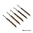 BOOSTEADY 5 Pcs Phosphor Bristle Bronze Bore Gun Cleaning Brush for Pistol Shotgun with 50 Professional Square Patches Multi-Caliber