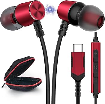 Amazon.co.jp: タイプc イヤホン Type-c 有線 マイク通話 磁気設計