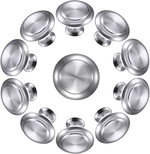 Miniatura 6 de Bememo Paquete de 30 pomos redondos para gabinetes de cocina, tiradores redondos para cajones de cocina, tiradores redondos