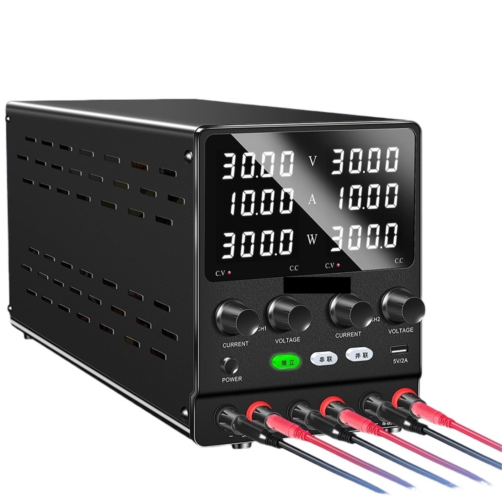 Fuente de Alimentación, Fuente de alimentación de CC digital variable de dos canales, regulador de voltaje, funciones serie-paralelo, reparación de portátiles(SPS305-2KD)