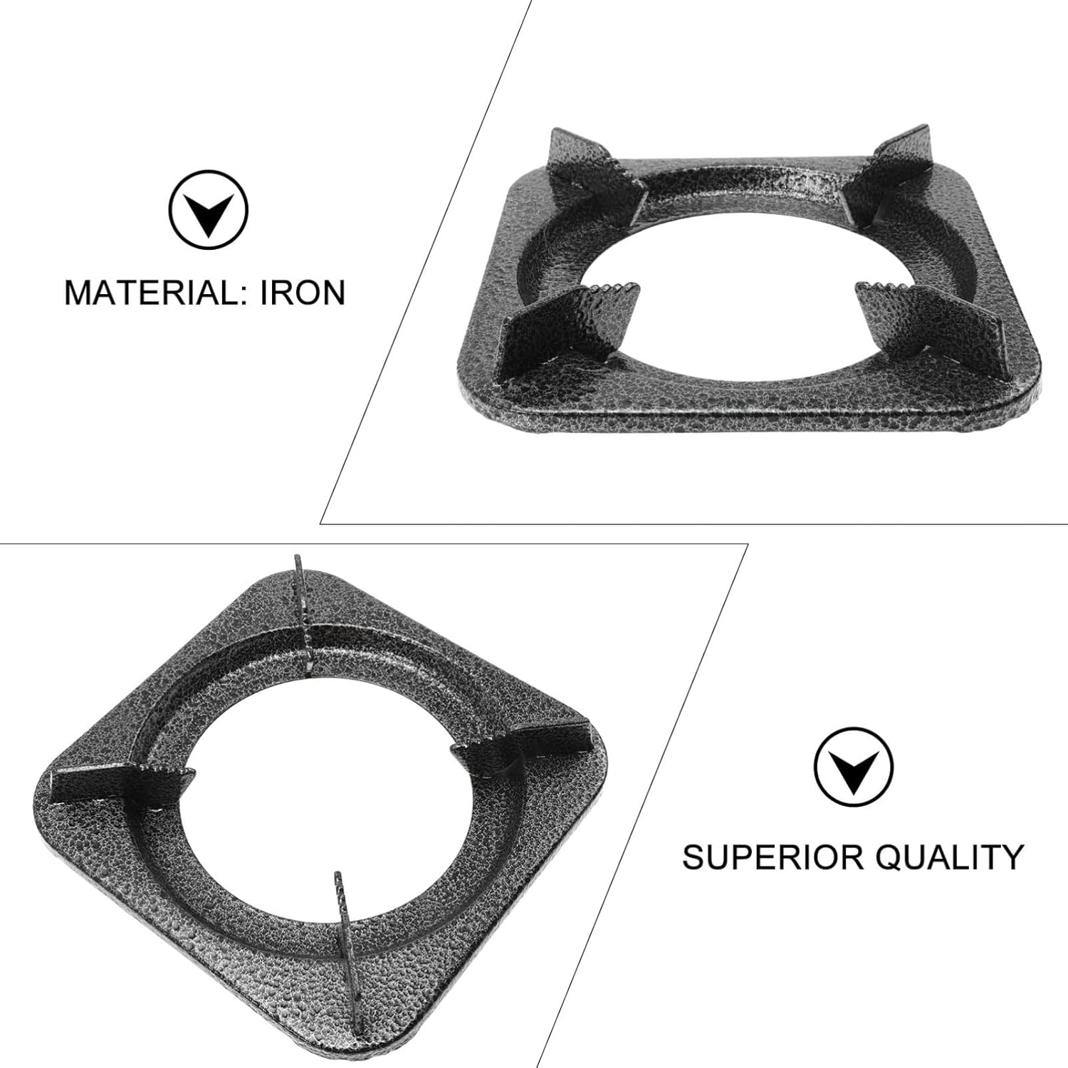 3pcs Gas Stove Bracket Kitchen Stove Accessory Wok Support Ring Iron Stove Holder Cast Iron Wok Ring Durable Wok Ring Gas Stove Accessory Stove Rack Stove Burner Grate