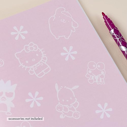 Miniatura 5 de Erin Condren Diario pequeño con rayas universitarias: Hello Kitty and Friends Friendship Is Golden. Cuaderno de 80 páginas rayadas para tomar y