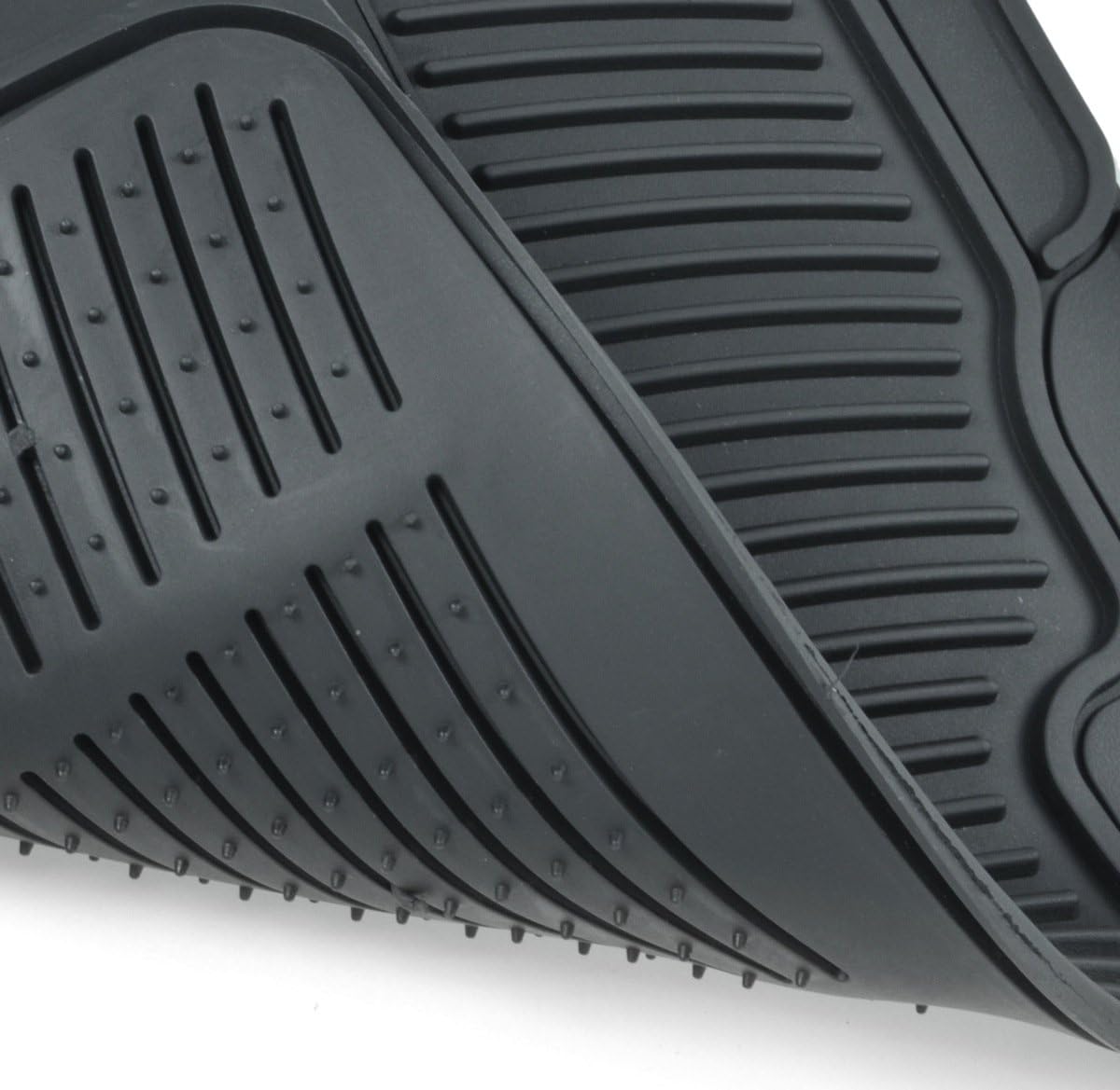 BDK Tweety Bird Car Floor Mats, Officailly Licensed Warner Bros Looney Tunes, All Weather Interior Auto Protection, Heavy Duty Rubber Liners for Car Truck Van SUV, Black (WBMT-1172)