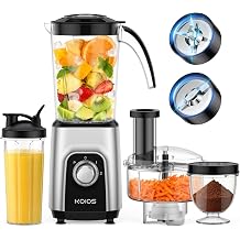KOIOS 4-in-1 Blender/Food Processor Combo Max 1000W, Dishwasher Safe