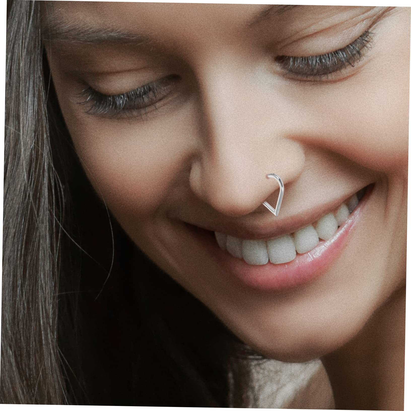 VALICLUD Anello Naso Gioielli per Il Corpo per Piercing da Donna Anelli Naso A Vite Piercing Naso Pircing Naso Gioielli per Piercing Naso Acciaio Titanio