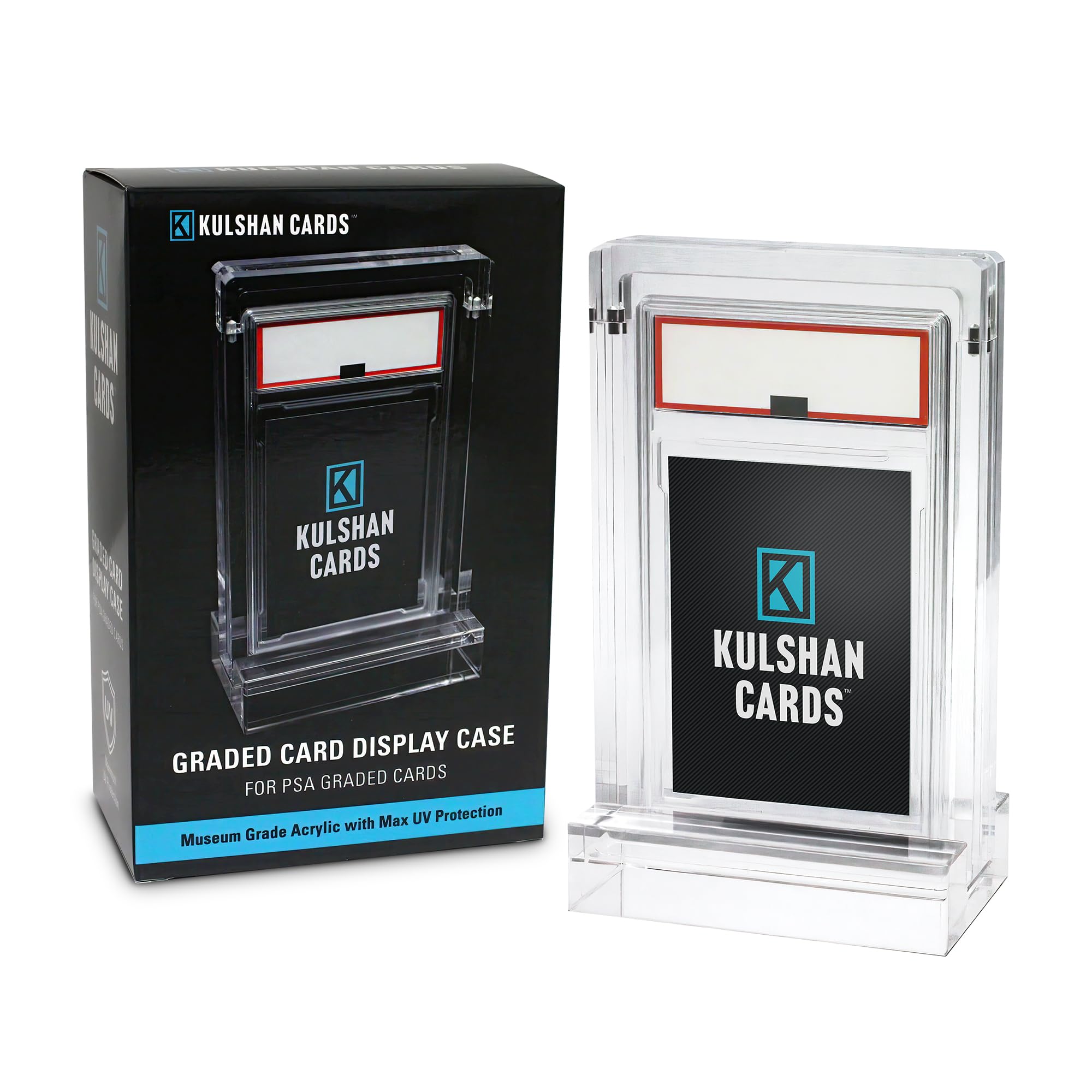 PSA/CGC Graded Card Acrylic Display Case with Stand - PSA Card Case - CGC Slab Case - UV Protection