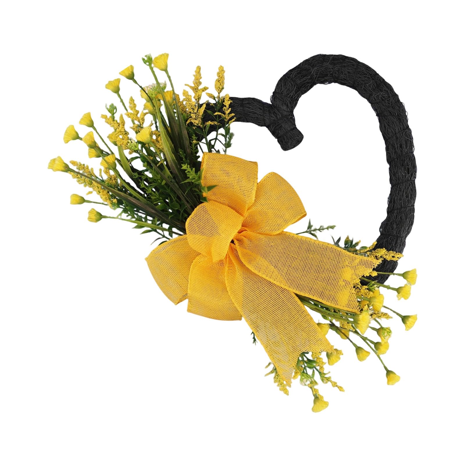 Lovely Heart Wreath Weather Proof Decoration Perfect for Busy Individuals Quick Setups for Any Room Safe Wreath