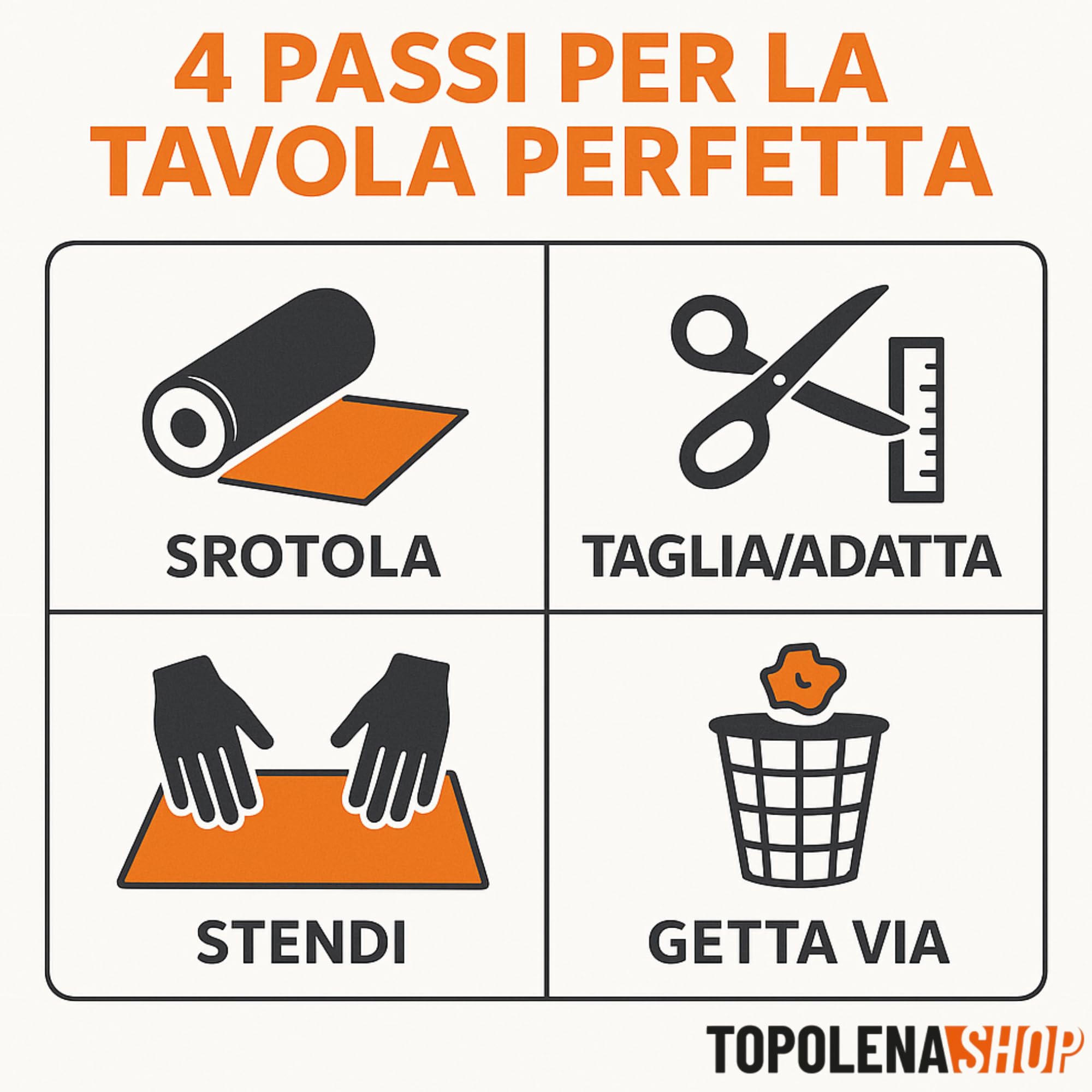 Tovaglia Tessuto non Tessuto da 20 Tovaglie Usa e Getta 30x40cm, TNT Rotolo Monouso per Feste, Compleanni, Catering, Ristorazione, Proteggi il Tavolo da Macchie e Liquidi (Nero)