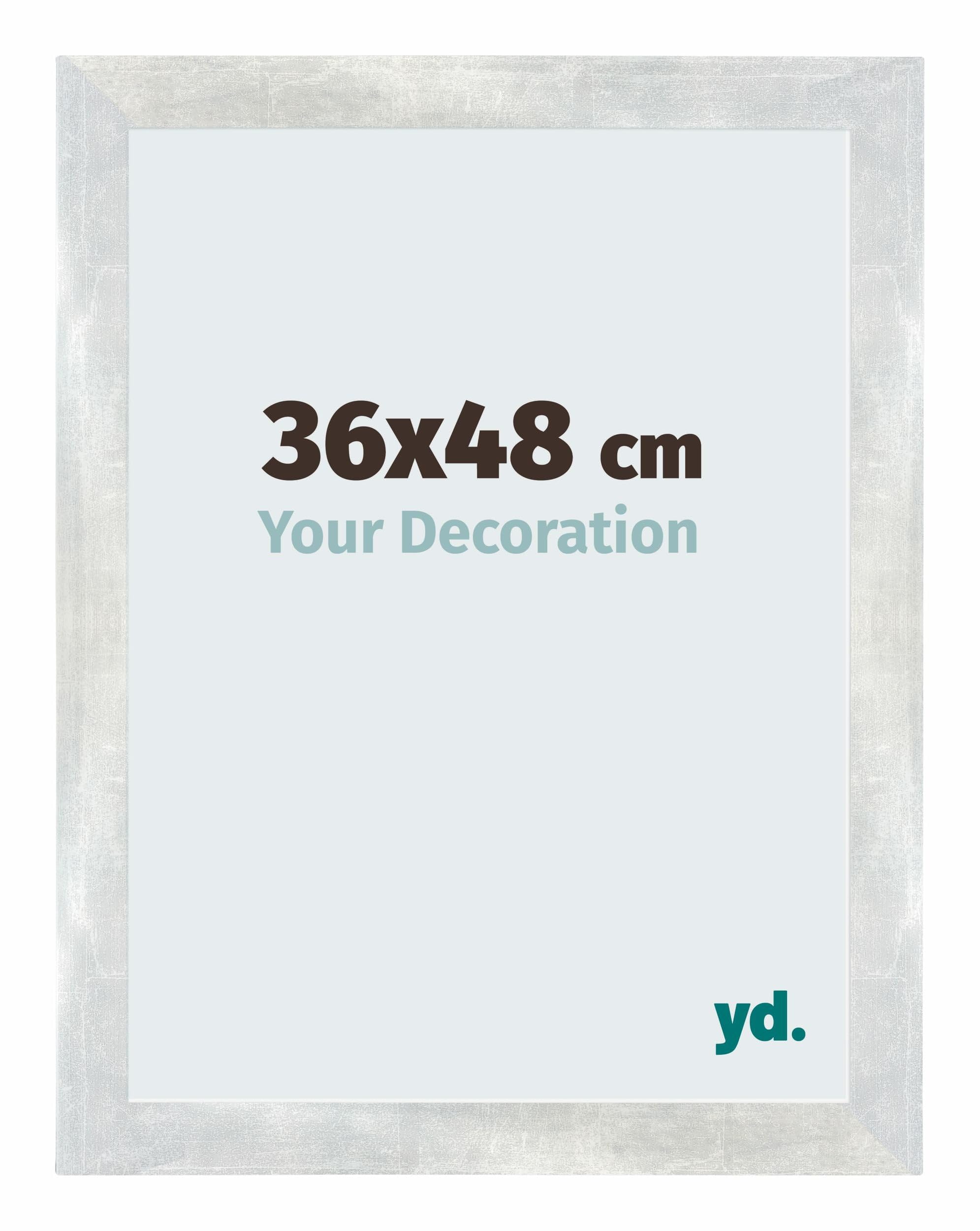 Your Decoration - Puzzle frame 36x48 - Silver Shiny Vintage - Puzzle frame 500-1000 Pieces - MDF Photoframe - Mura
