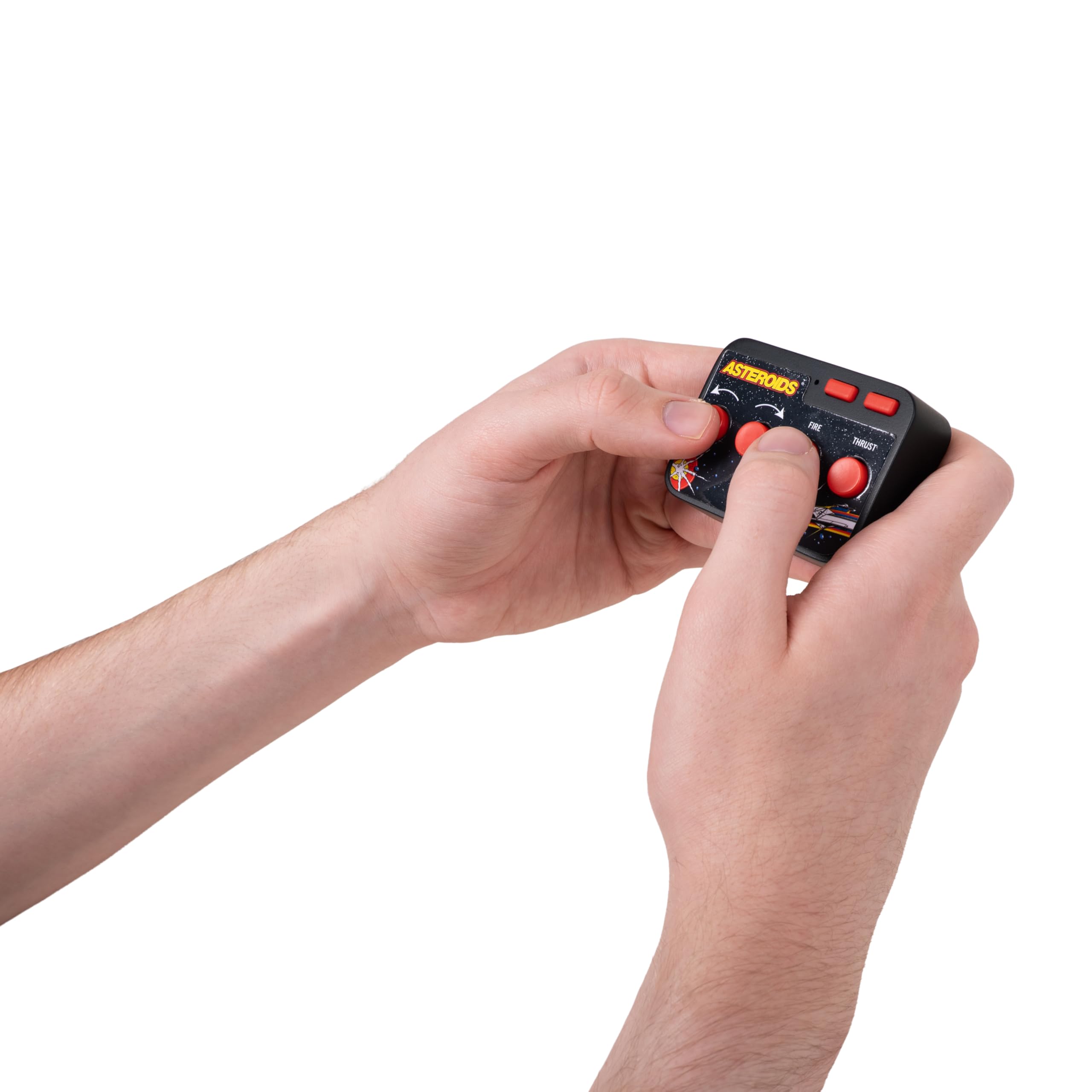 Fizz Creations Asteroids Plug & Play HDMI Arcade konsola do gier z bezprzewodowym kontrolerem. Klasyczna gra retro do telewizora, rodzinne gry retro, prezent nostalgiczny.