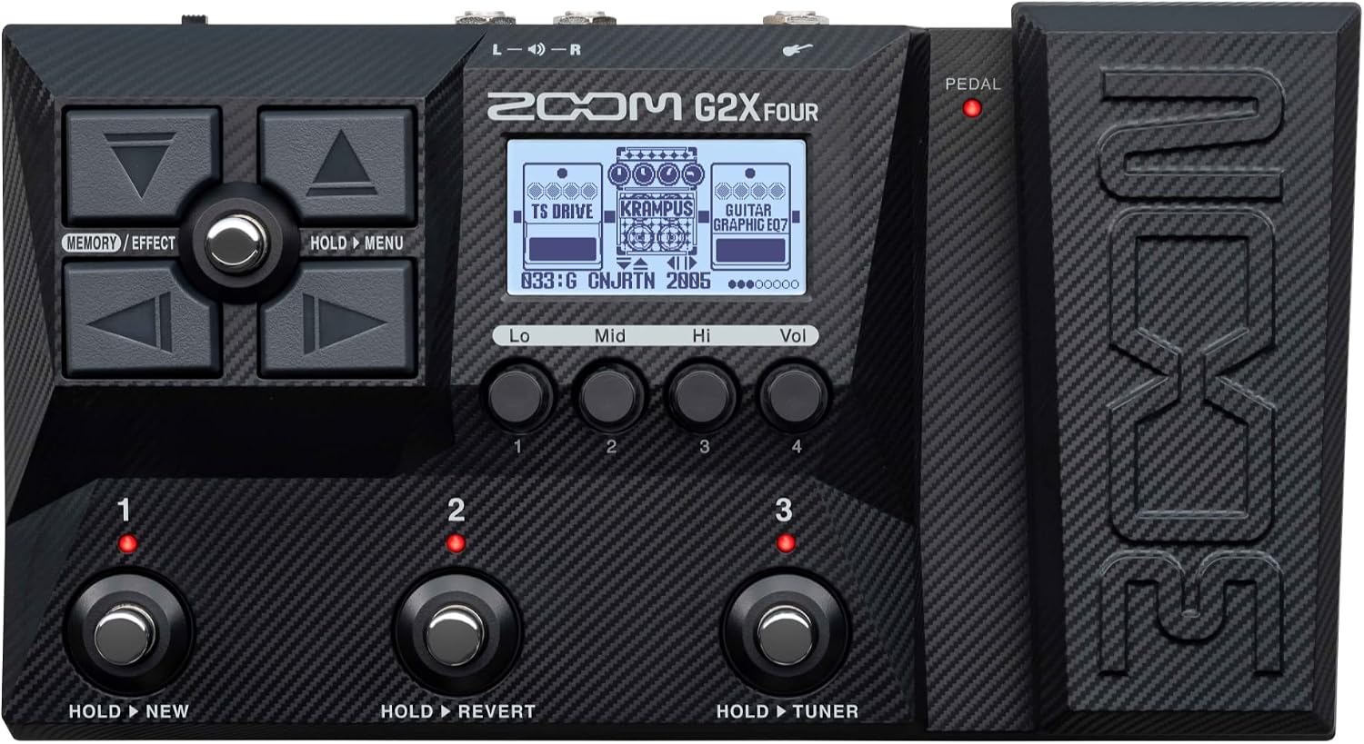 Zoom G2X Four Multi-Effect Guitar Pedal with Cable Essential Kit