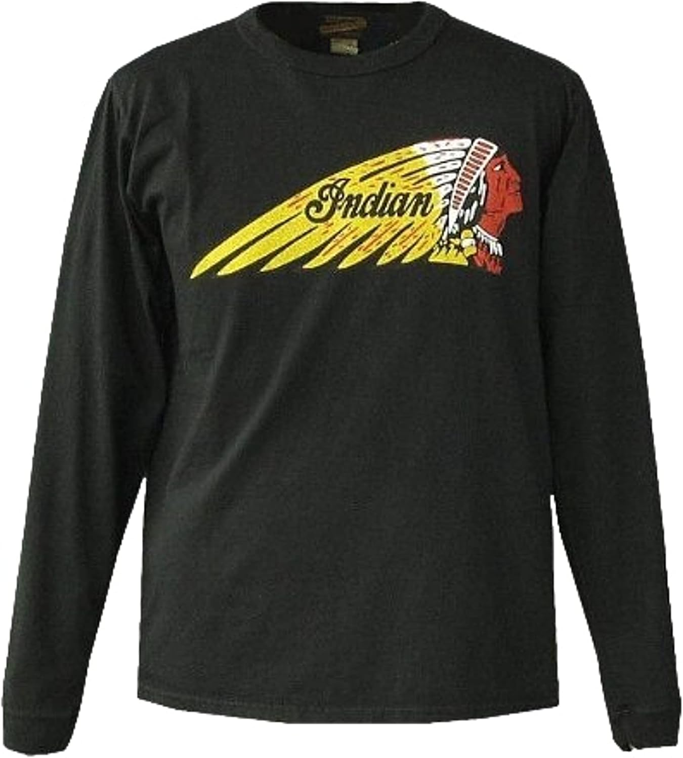 Indian Motorcycle◆ロンT/M/コットン/BLK