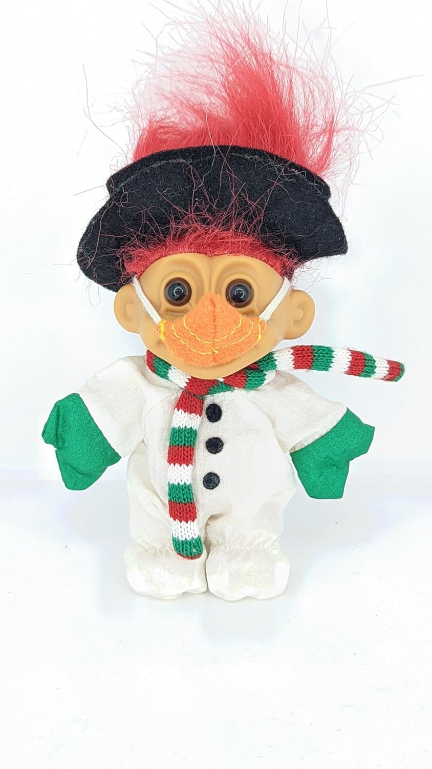 Troll Doll Russ Christmas Snowman Frosty Vintage Retro 5 inch Gift