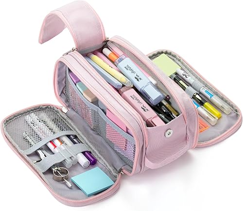 Mr. Pen - Estuche para lápices de gran capacidad, estuche para lápices de gran capacidad, bolsa para lápices grande, bolsa para bolígrafos, bolsa