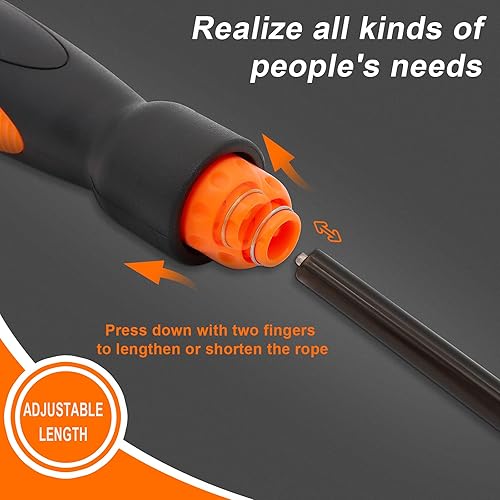 Miniatura 5 de Cuerdas de saltar inalámbricas, cuerdas de cuerpo de playa Mbf, lo mejor para fitness y pérdida de peso, cuerda de saltar sin cuerda con pelota