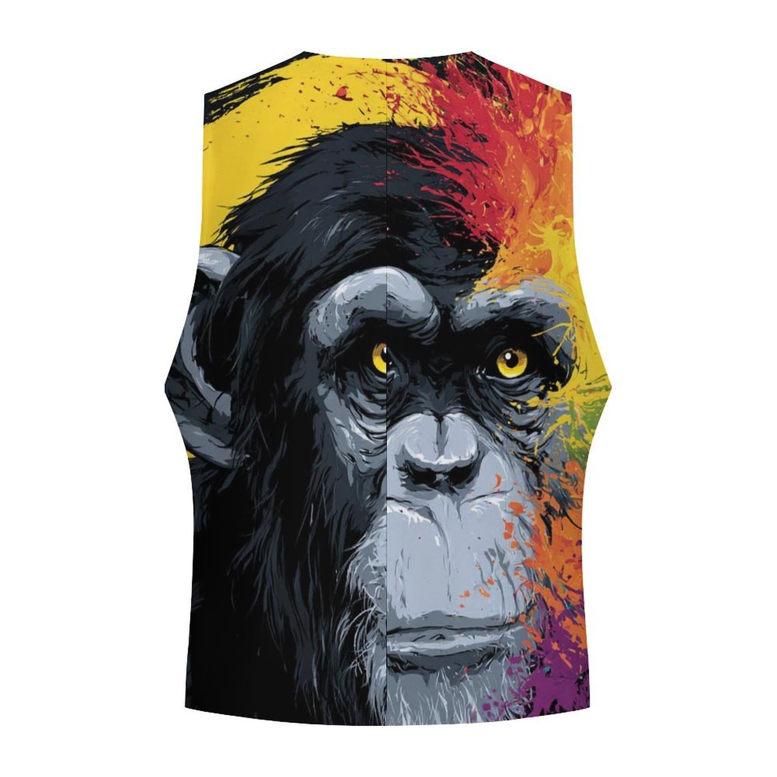 Reggae Chimpanzee Fashion - Gilet da uomo | Personalità vestito gilet per festa di nozze formale