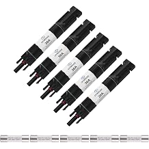 OYMSAE 5PCS 30A Solar Fuse Holder Inline Male and Female Connector 30 Amp PV Fuse for Solar Pannel Waterproof w/Fuse, Black