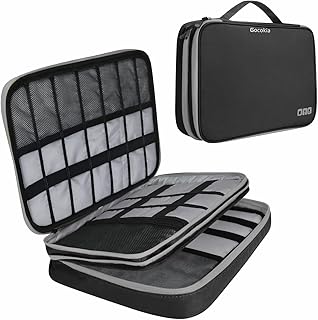 Gocokia Organizador de Viaje de 29 cm para Accesorios electrónicos