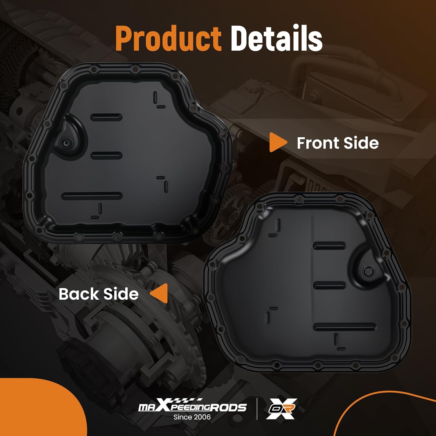 maXpeedingrods Transmission Oil Pan for Toyota Corolla 2014-2024 Corolla iM 2017-2018, for Scion iM 2016 L4 1.8L CVT Without Hybrid, Replaces 3510612200,3510602020