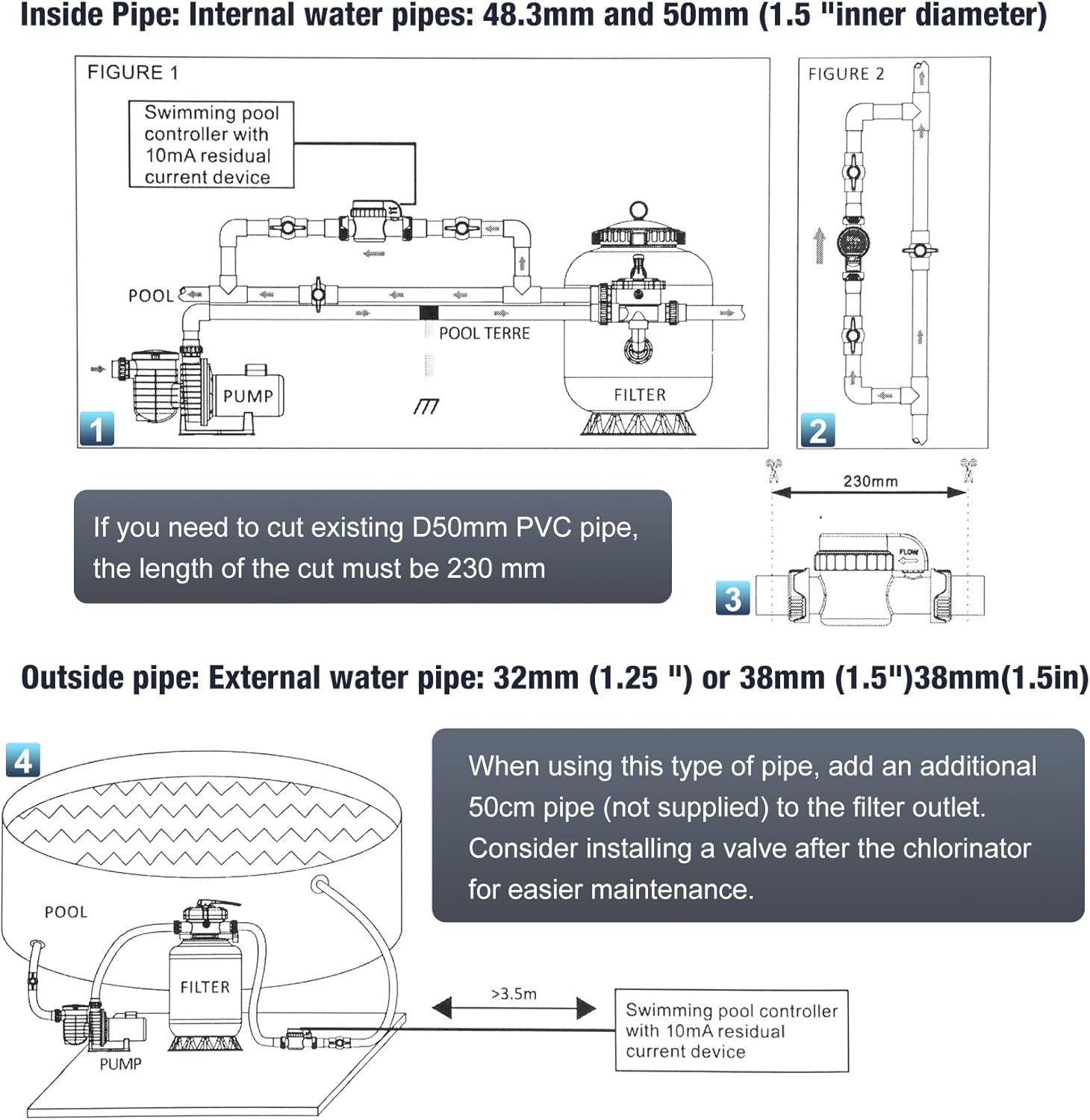 Salt Chlorine Generator for Pools up to 26,500 Gallons, Smart Salt Water Pool Chlorinator System with App Remote Control and Self-Cleaning, One-Touch Operation & Low Maintenance
