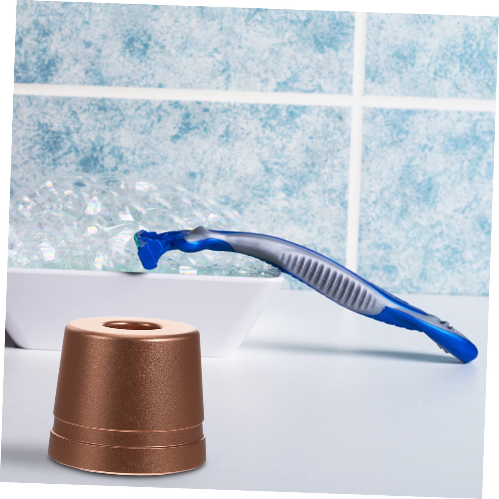 FOMIYES Pcs Portable Razor Holder Small Razor Storage Stand Aluminum Stand Holding Base