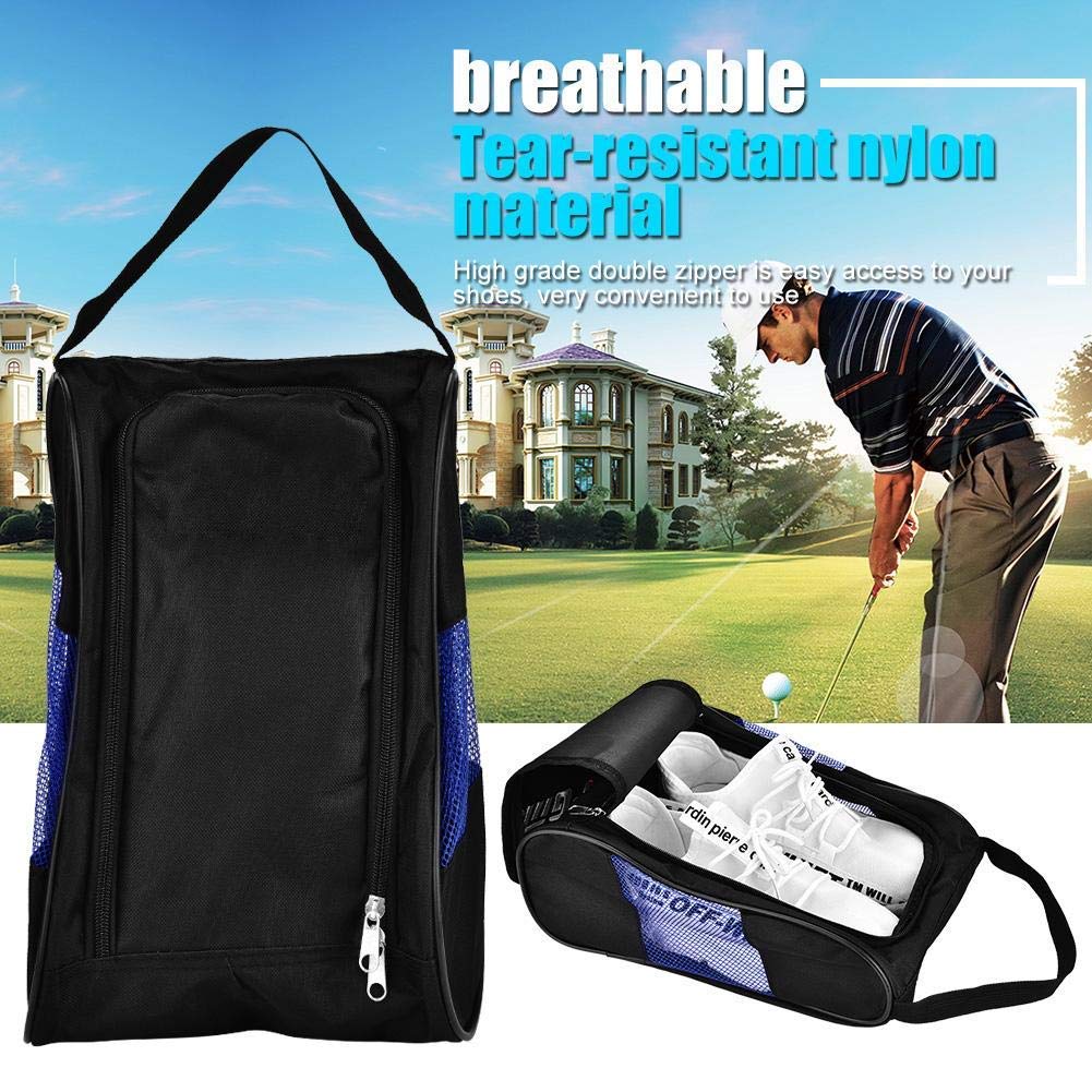 Alomejor Chaussures de Golf Sac Poche en Nylon Durable léger Respirant pour Les activités de Golf voyageant pour différentes Chaussures