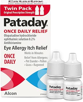 PATADAY Once Daily Allergy Eye Drops for Itchy Eyes, 2.5 ml, Twin Pack