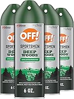 OFF! Deep Woods Sportsmen Insect Repellent Aerosol 30% DEET Bug Spray, 6oz 4-Pack - Long-Lasting Protection for Camping, Hiking & Hunting