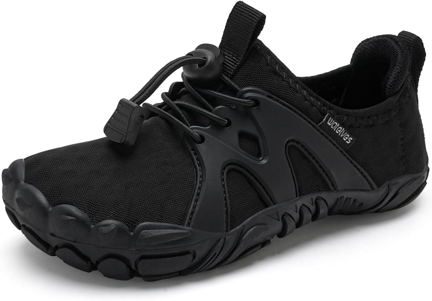 WateLves Toddler/Little/Big/Kid Water Shoes Wide Barefoot Aqua Athletic Sneakers Girls Boys Hiking Beach Swim Fast Dry Shoes Built-in Heel Grips