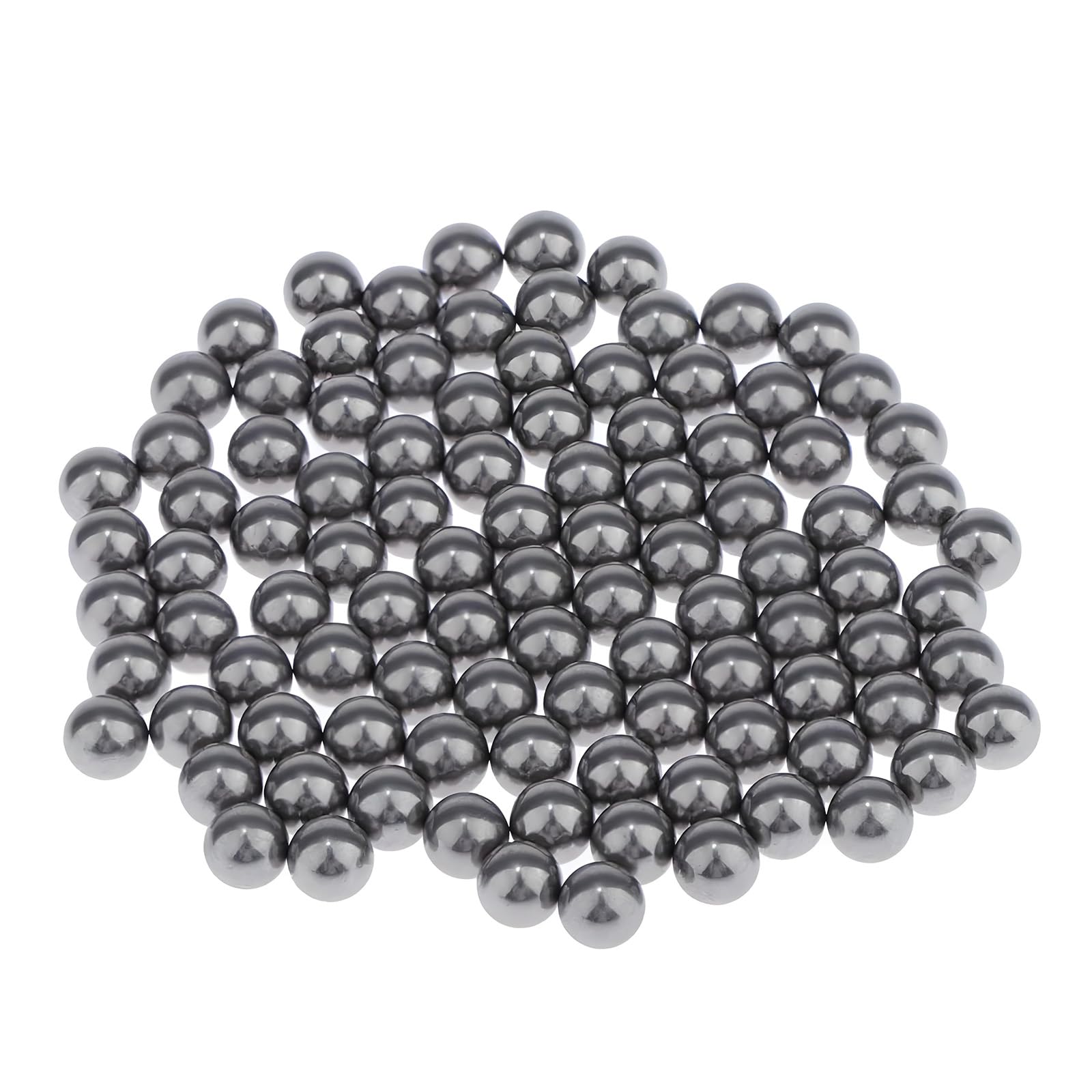 220 Pieces Carbon Steel Balls 5.5mm Diameter - Durable and High Precision Steel Marbles for Industrial, Mechanical, and DIY Applications