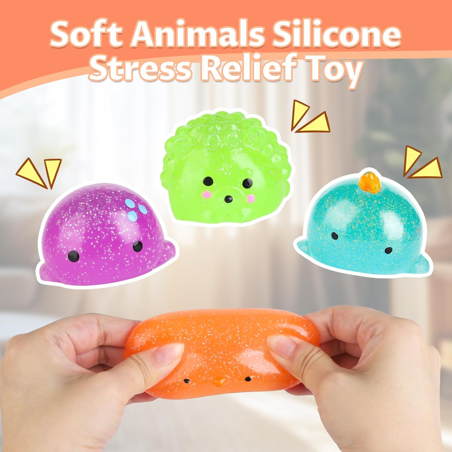 8 Pcs Taba Squishy Toy Set, Squishy Pack Soft Rising Stress Relief Sensory Toys for Kids and Adults Anxiety Relief, Gifts for Kids, Party Favors