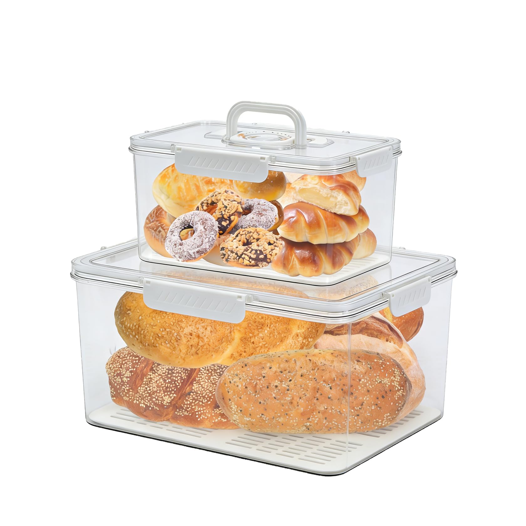 Boîte à pain en plastique pour stopper le gaspillage du pain de mie et des toasts secs