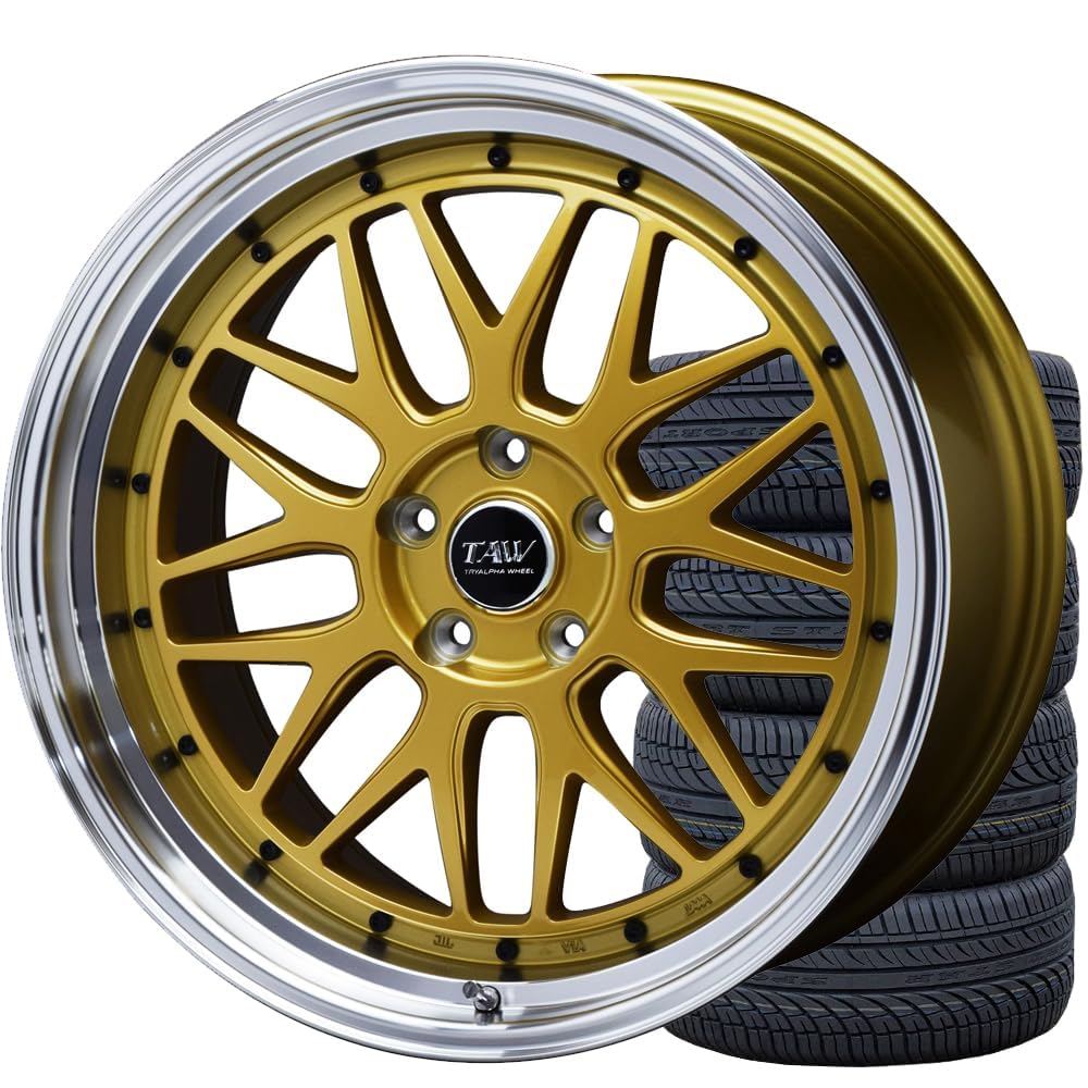 Amazon | 20インチアルミホイールタイヤセット Leowing FM9 ゴールド
