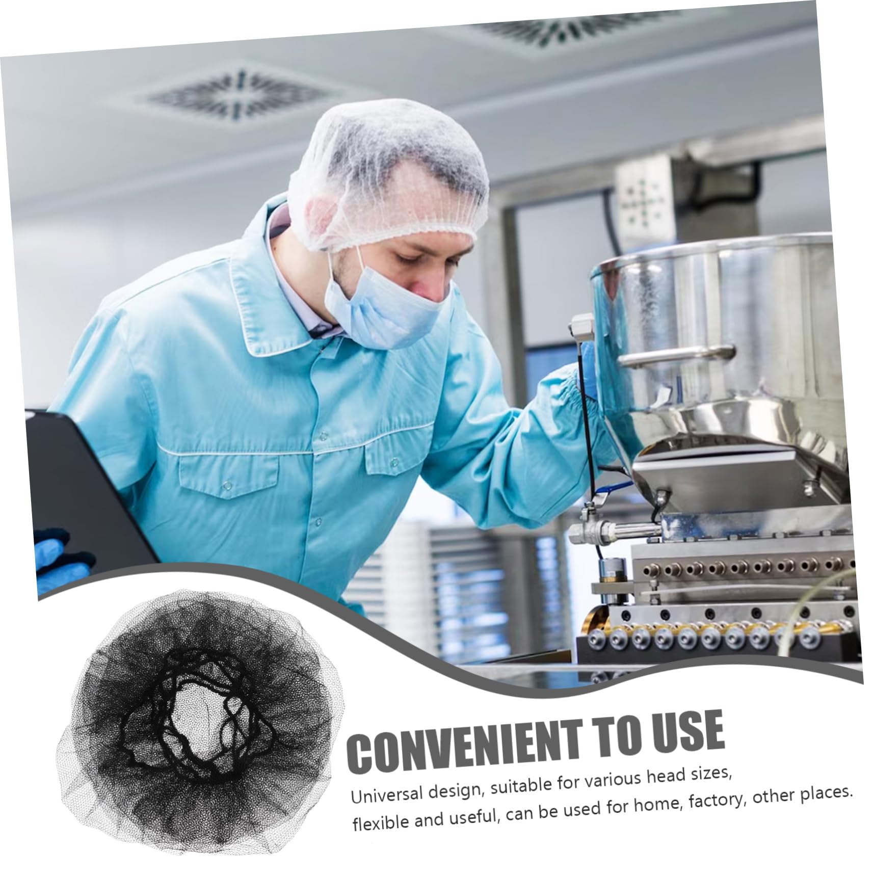 Healvian 100stücke Wiederverwendbar Nylon Haarnetze Elastische Atmungsaktive Haarnetze Für Gastronomie Küche Und Arbeit Universelle Hygienisch Und Bequem