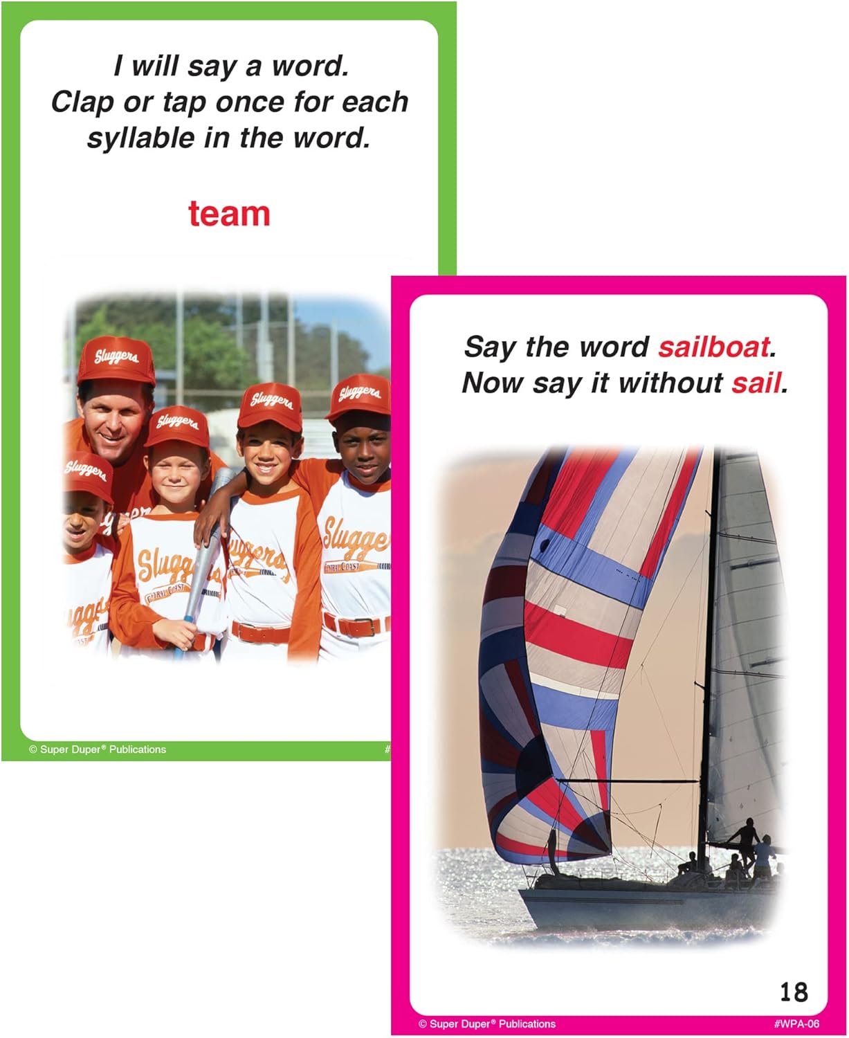 Super Duper Publications | Webber® Phonological Awareness Photo Cards | Educational Learning Resource for Children