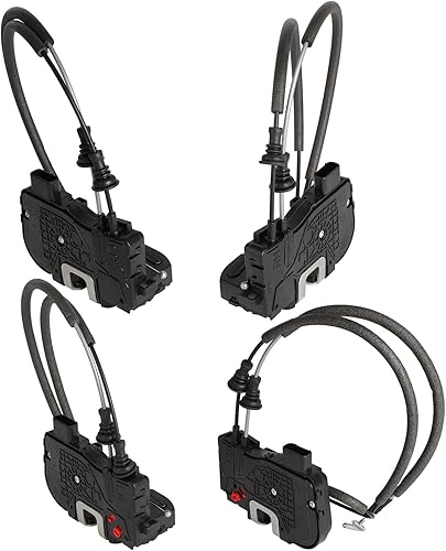 Miniatura 1 de SCITOO Actuadores eléctricos para cerradura de puerta delantera izquierda+delantera derecha+trasera izquierda+pestillo de puerta trasera derecha