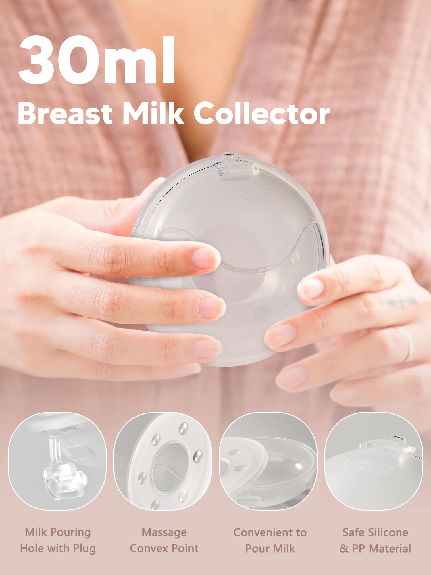 KooingTech Milk Collector Breastfeeding, Breast Milk Collector - Image 4