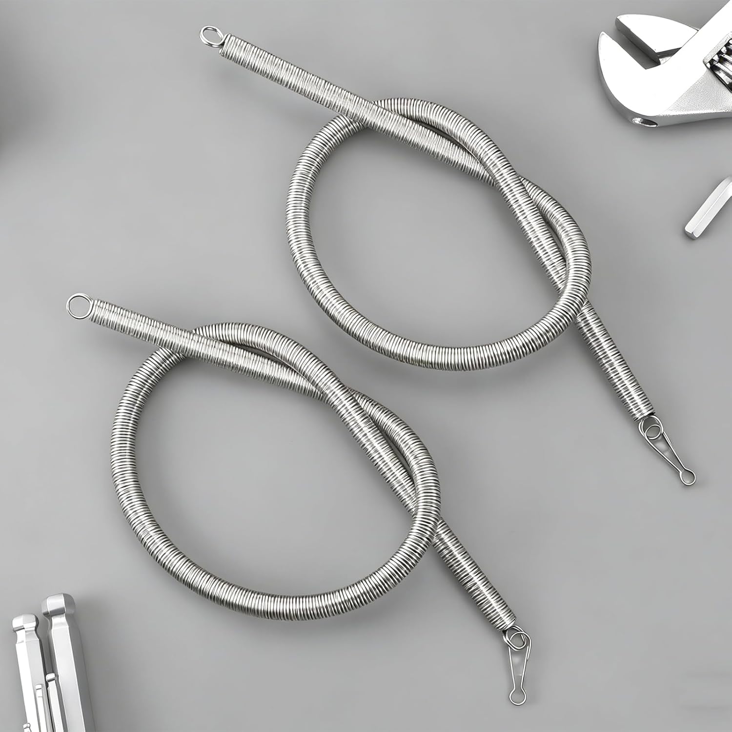 20 Inch Screen Door Spring, 2Pcs Self Closing Door Springs, Garage Door Springs Replacement Hardware for Light Storm and Screen Doors