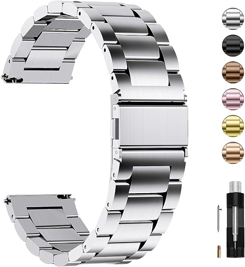Fullmosa 4 Colores para Correa Metálica de Reloj de Liberación Rápida