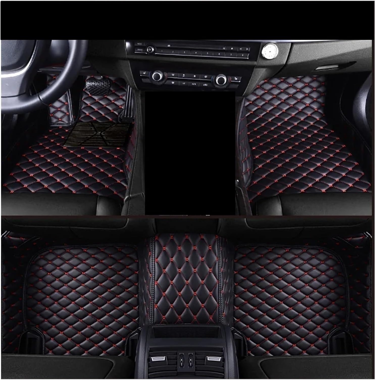 Thickened Version for Ford Territory 2005 2006 2007 2008 2009 2010 2011 2012 Custom Car Floor Mats Thickened car Floor mats(Black red)