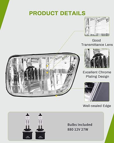 Miniatura 2 de AUTOSAVER88 Luces antiniebla compatibles con Chevy Trailblazer 2002 2003 2004 2005 2006 2007 2008 2009 2009 Isuzu Ascender 2003-2008 con bombillas
